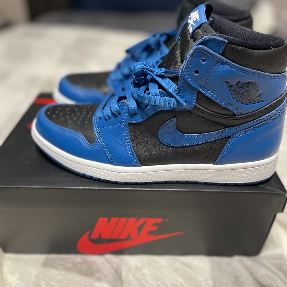 Marina Blue Jordan 1s - Size 8.5 - Blue, Black Air Jordan 1